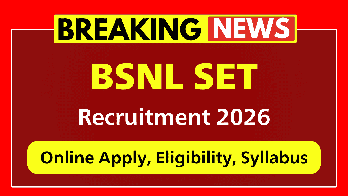 BSNL SET Recruitment 2026