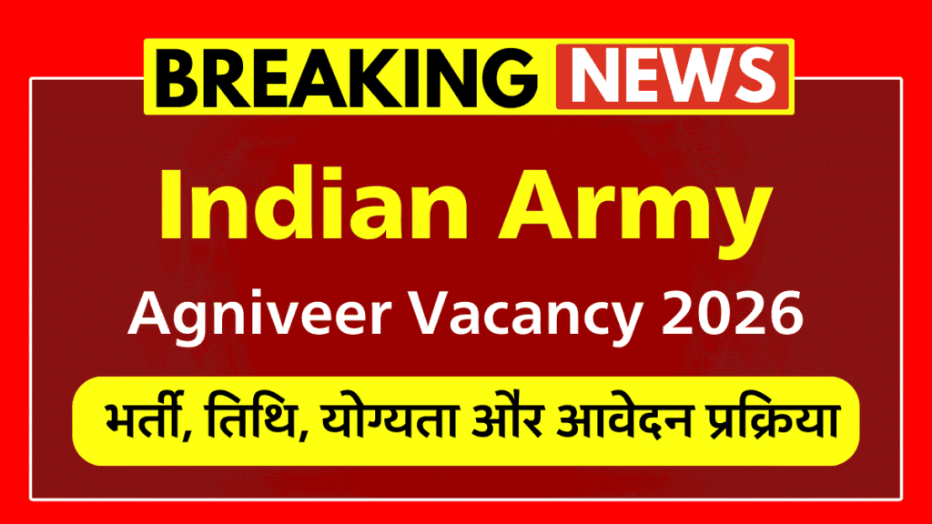 Indian Army Agniveer Vacancy 2026